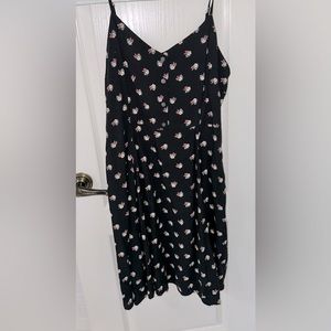 GAP Floral Babydoll Dress | size 6 | Black